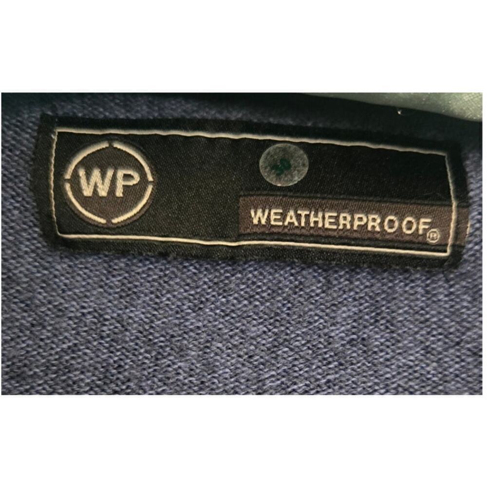 Vintage Navy Weatherproof Men's Button-Down Cardigan Size Large - Picture 6 of 9